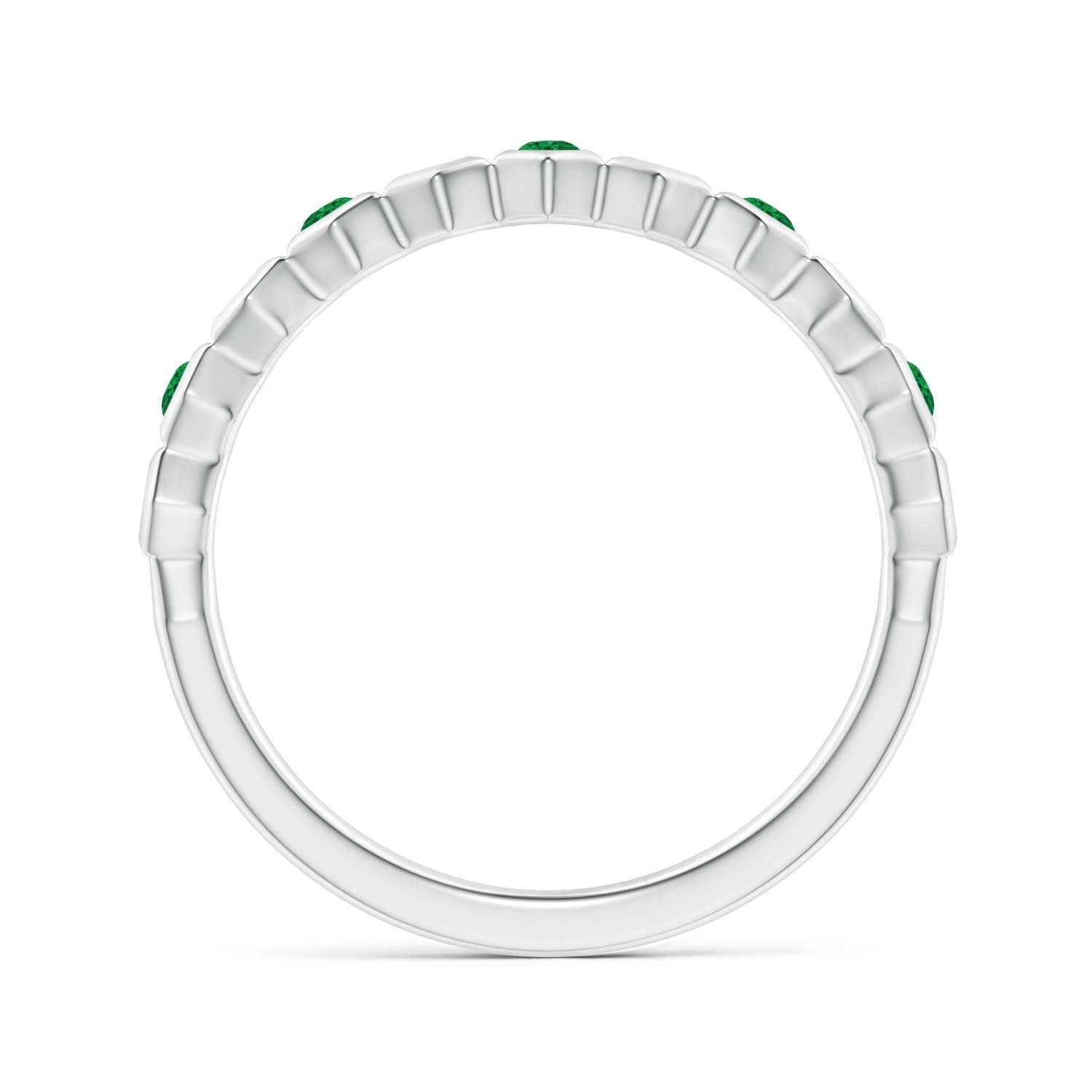 Natori x Angara Alternate Hexagonal Emerald Ring