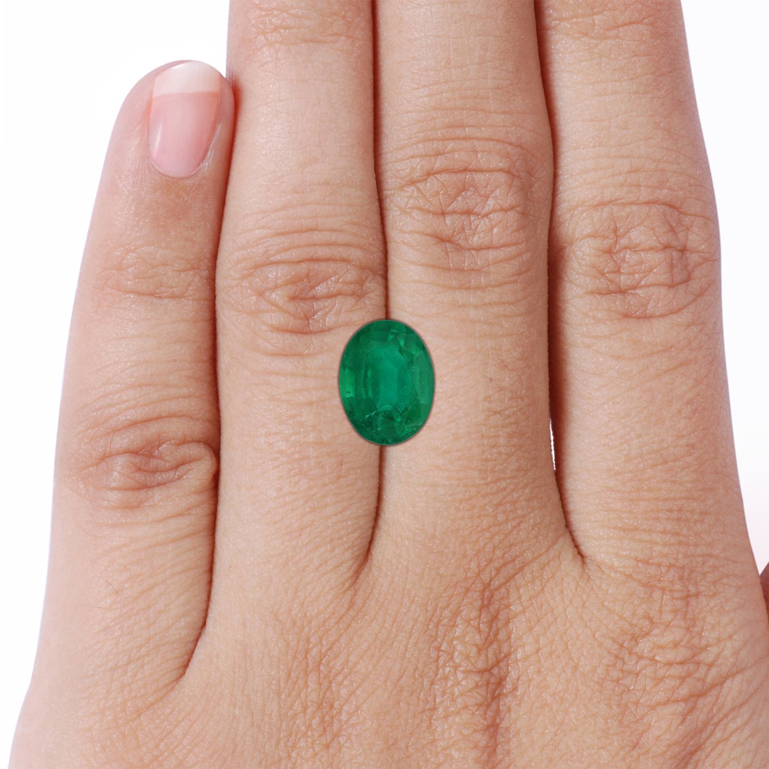Prong-Set GIA Certified Oval Emerald Solitaire Ring with Reverse Tapered Shank