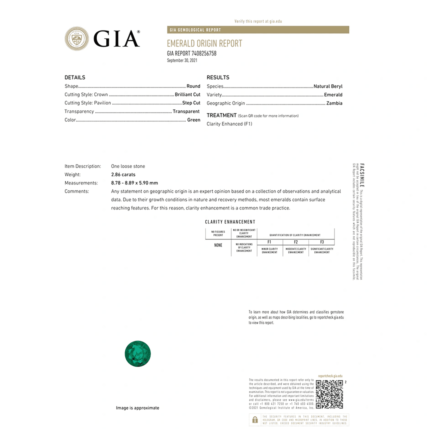 Bezel-Set GIA Certified Solitaire Round Emerald Knife-Edged Shank Ring