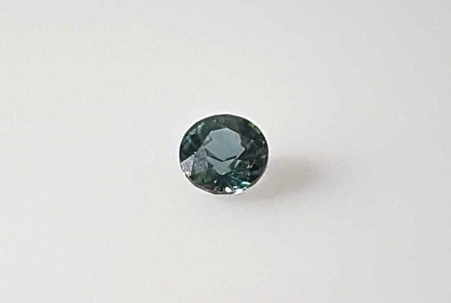 4x4mm Round Sapphire Green Color EC Clarity Ideal Cut