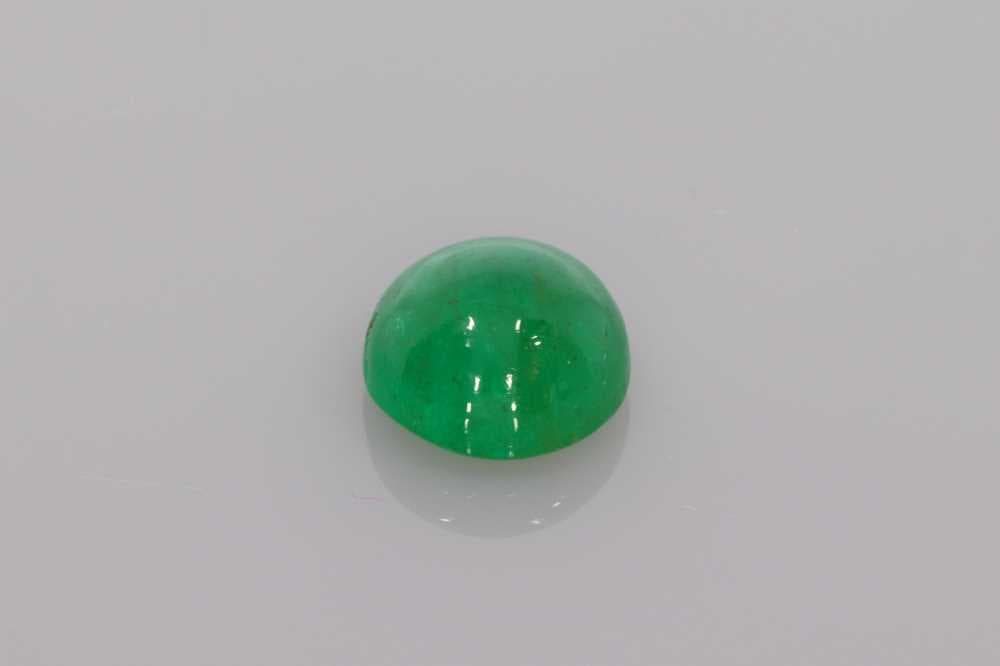 5x5mm Round Emerald Green Color EC Clarity Ideal Cut