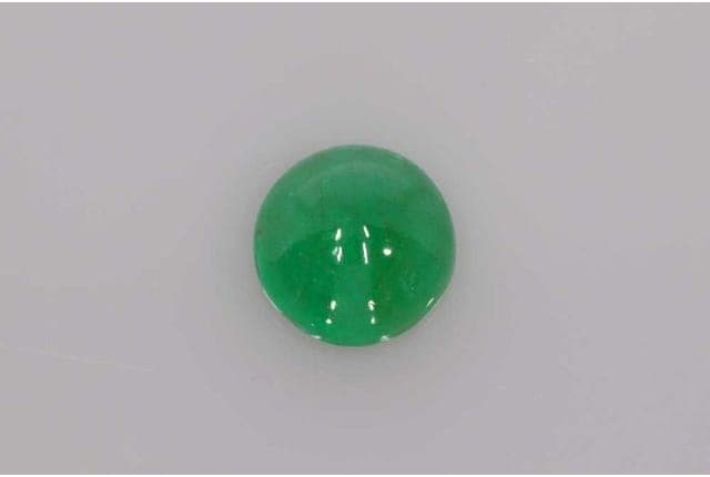 5x5mm Round Emerald Green Color EC Clarity Ideal Cut