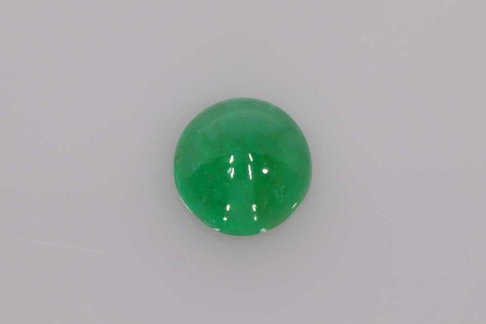 5x5mm Round Emerald Green Color EC Clarity Ideal Cut