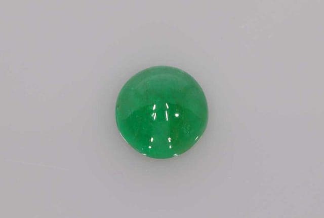 5x5mm Round Emerald Green Color EC Clarity Ideal Cut