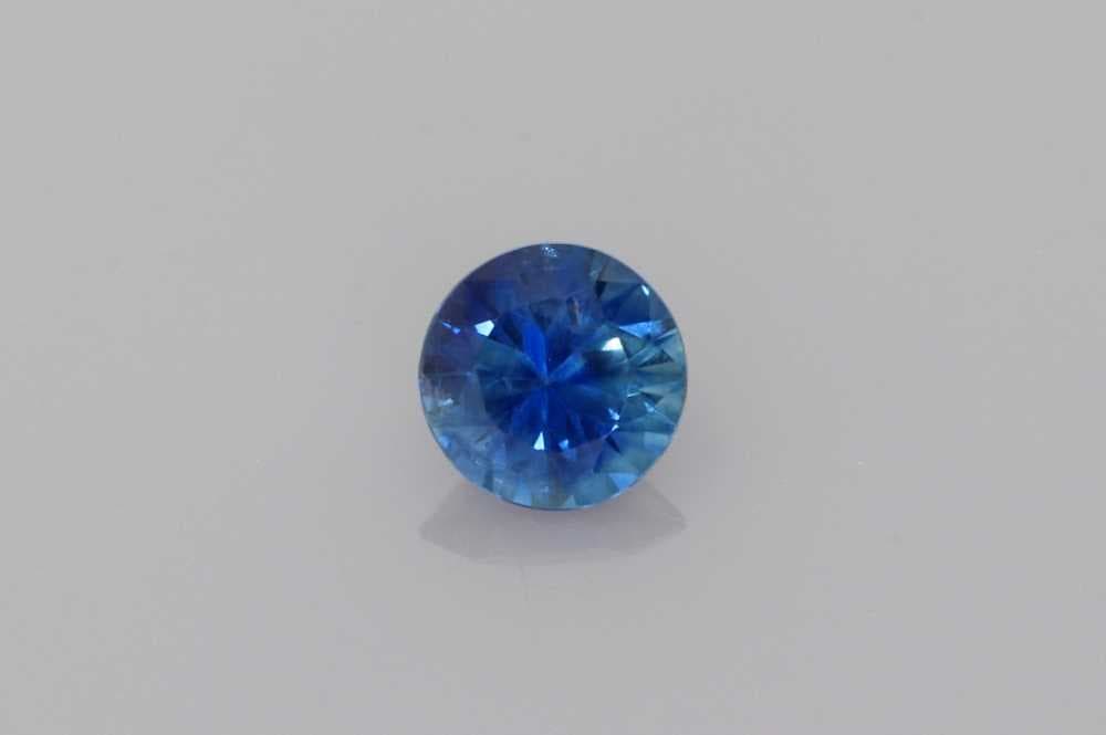 4x4mm Round Sapphire Blue Color EC Clarity Ideal Cut