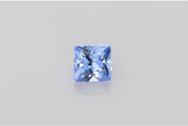 3x3mm Princess Sapphire Blue Color EC Clarity Ideal Cut
