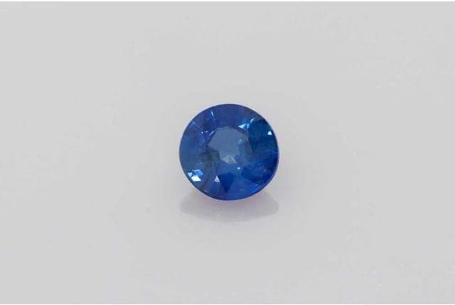 4x4mm Round Sapphire Blue Color EC Clarity Ideal Cut