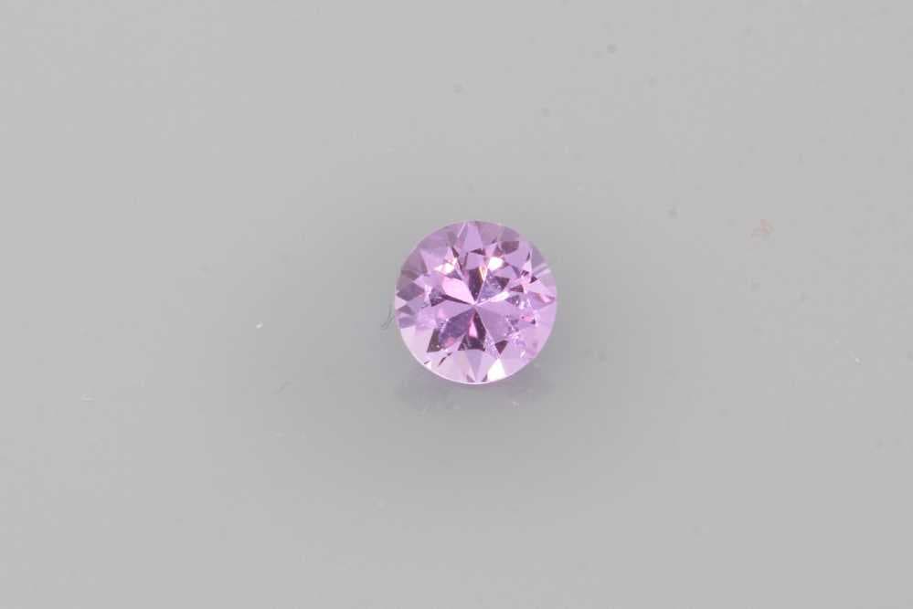 4x4mm Round Sapphire Pink Color EC Clarity Ideal Cut