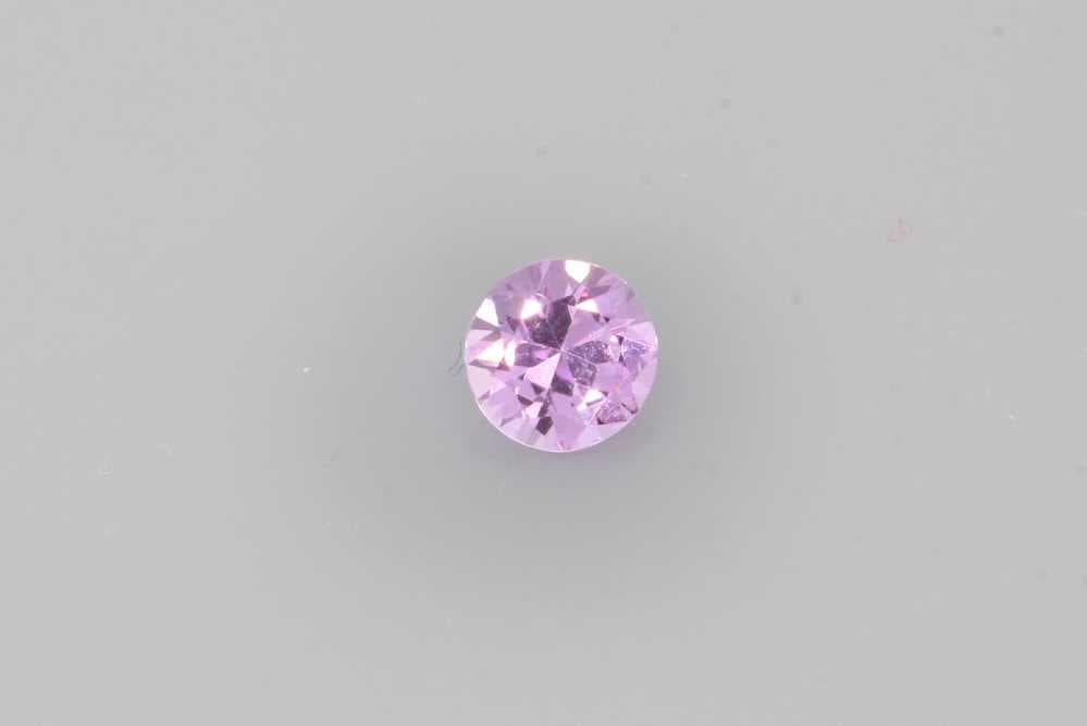 4x4mm Round Sapphire Pink Color EC Clarity Ideal Cut