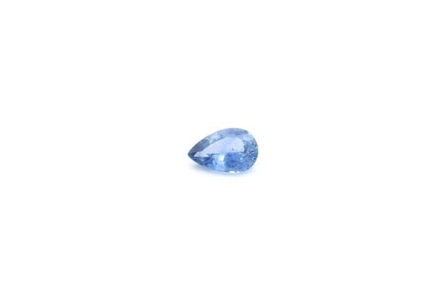 4x6mm Pear Sapphire Blue Color SI Clarity Faceted Cut
