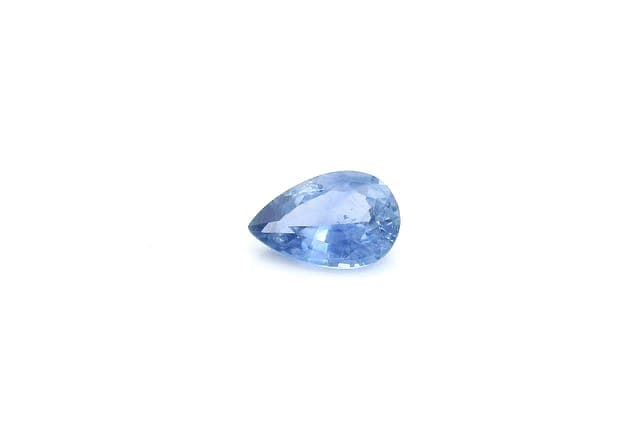 4x6mm Pear Sapphire Blue Color SI Clarity Faceted Cut