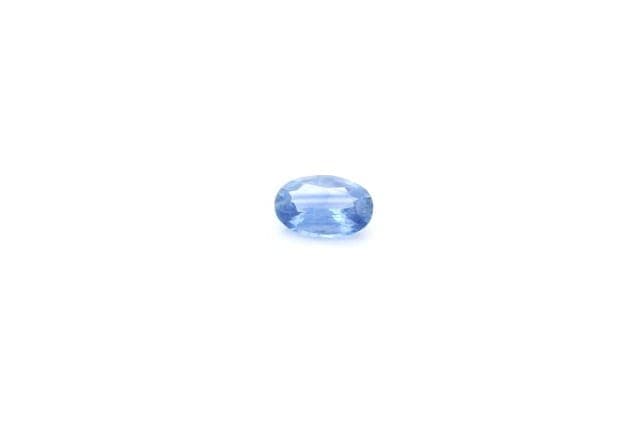 4x6mm Oval Sapphire Blue Color SI Clarity Faceted Cut