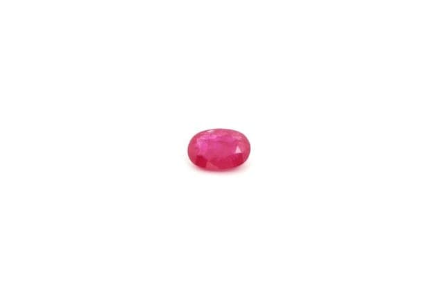 4x6mm Oval Ruby Red Color MI Clarity Faceted Cut