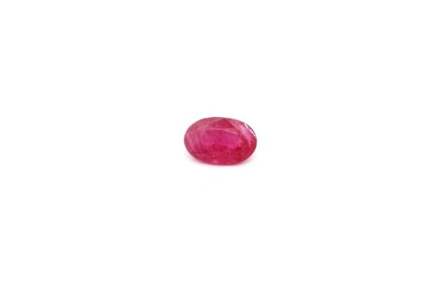 4x6mm Oval Ruby Red Color MI Clarity Faceted Cut