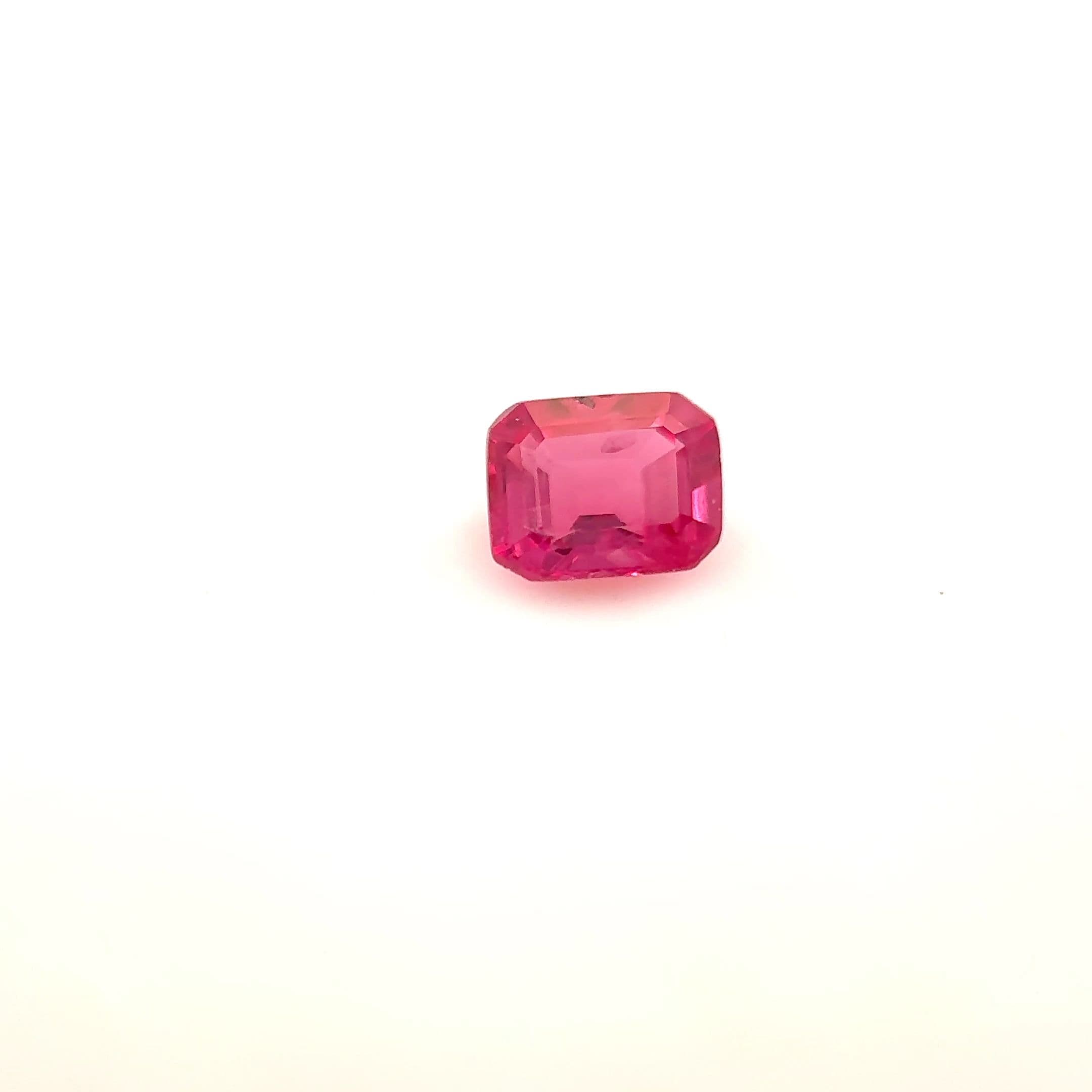 3x4mm Emerald Ruby Red Color SI Clarity Faceted Cut
