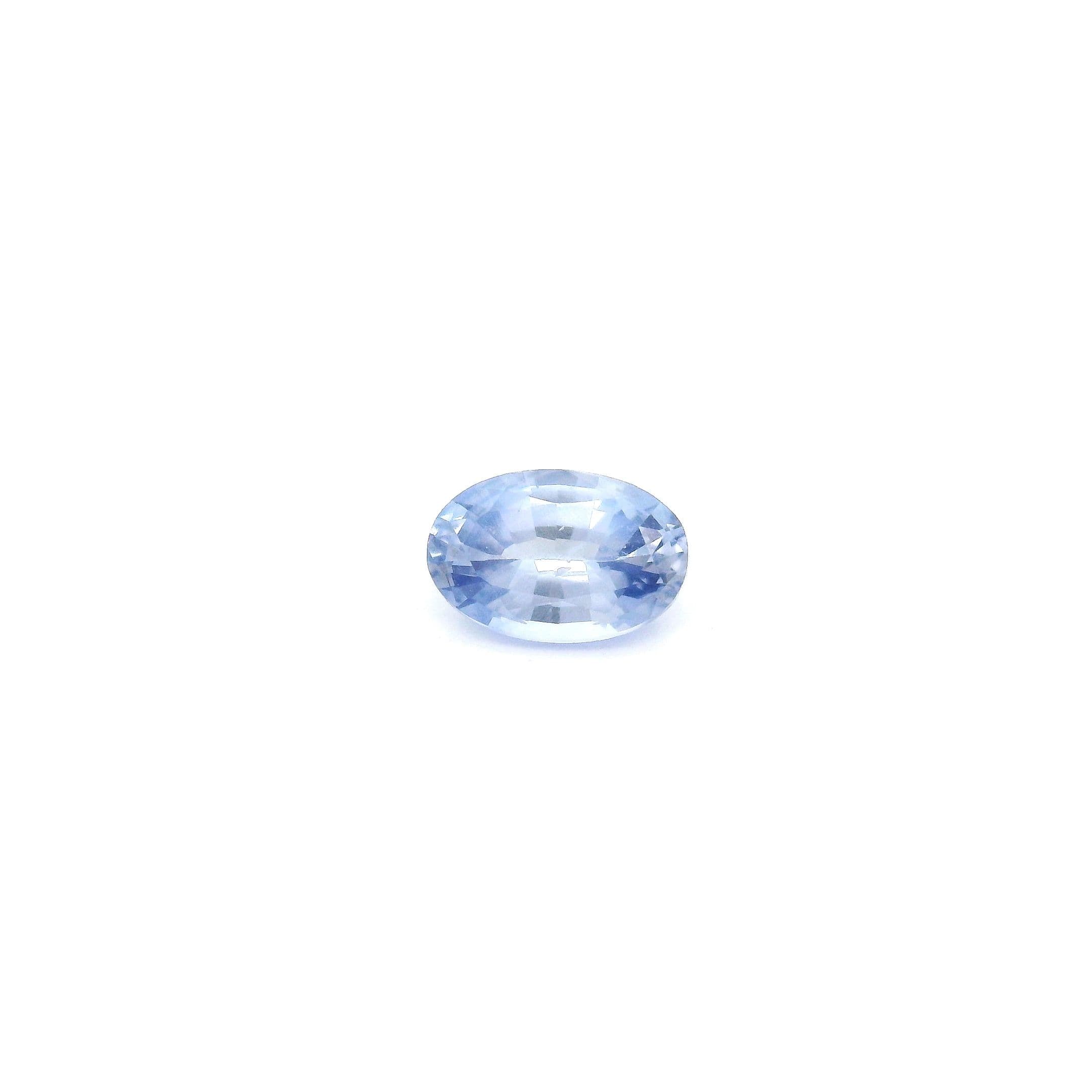 4x6mm Oval Sapphire Blue Color SI Clarity Faceted Cut