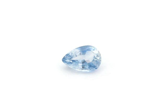 4x6mm Pear Sapphire Blue Color EC Clarity Faceted Cut