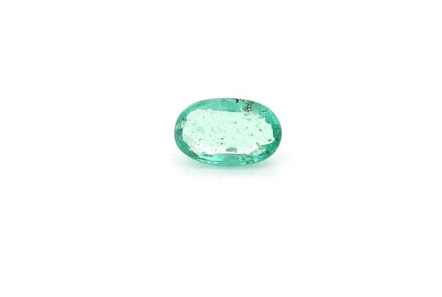 4x6mm Oval Emerald Green Color MI Clarity Faceted Cut