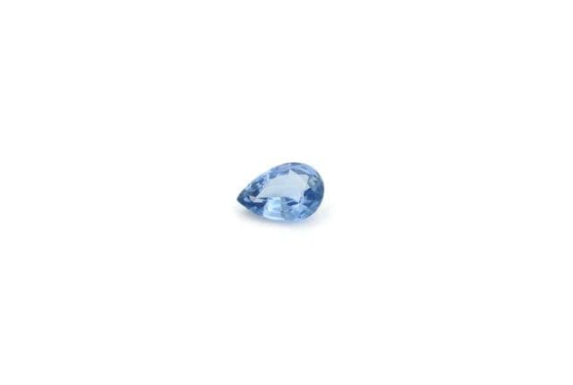 4x6mm Pear Sapphire Blue Color EC Clarity Faceted Cut