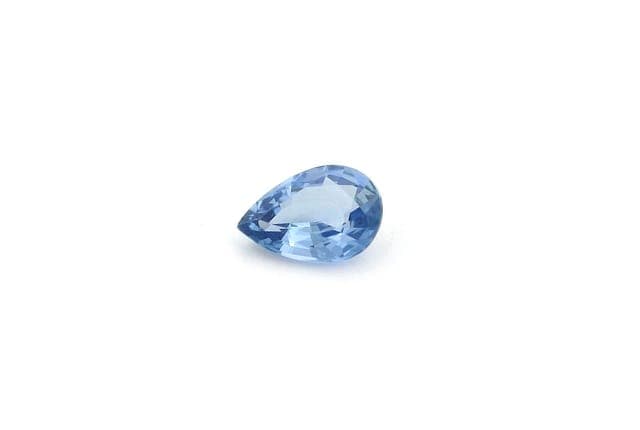 4x6mm Pear Sapphire Blue Color EC Clarity Faceted Cut