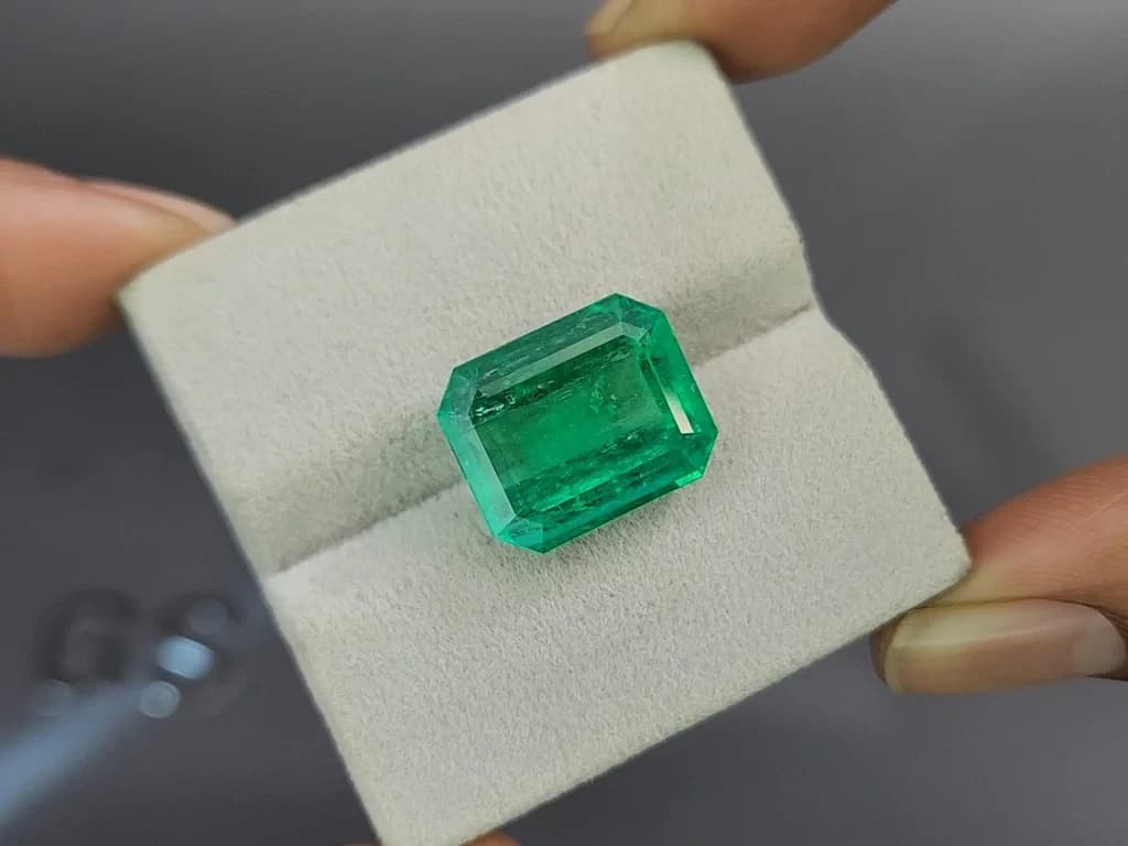 Emerald octagon cut 11.11 carats, Colombia ID 11043