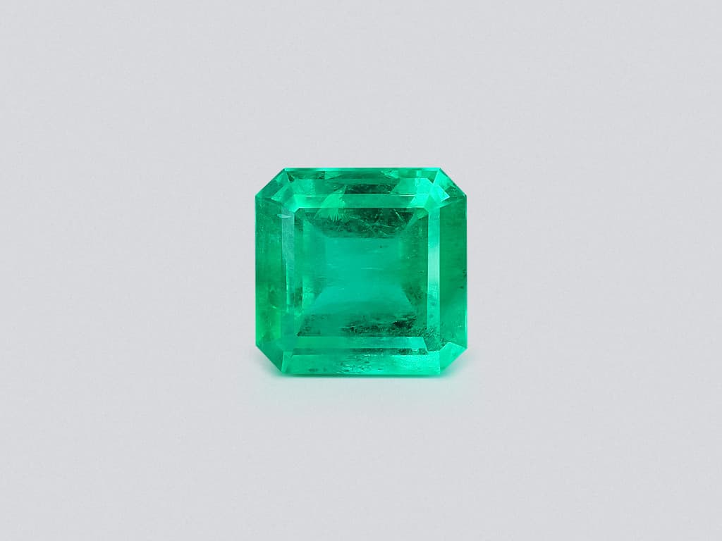 Emerald Vivid Green octagon cut 10.76 carats, Colombia ID 11045
