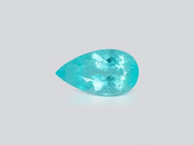 Neon blue Paraiba tourmaline in pear cut 4.49 carats, Mozambique ID 10827
