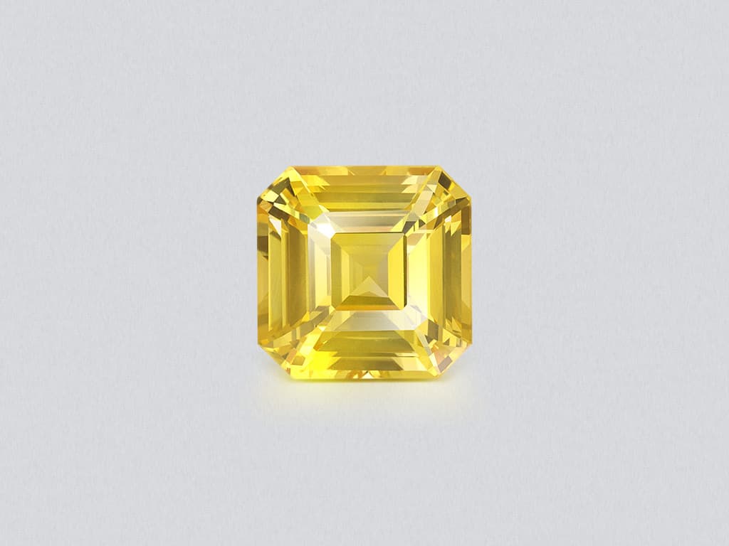 Sapphire Golden Yellow asher cut 8.65 carats , Sri Lanka ID 12152
