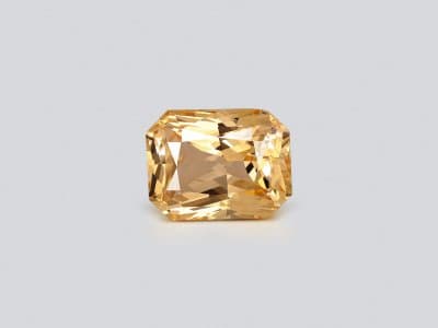 Unheated yellow sapphire emerald cut 2.05 carats, Sri Lanka ID 12150