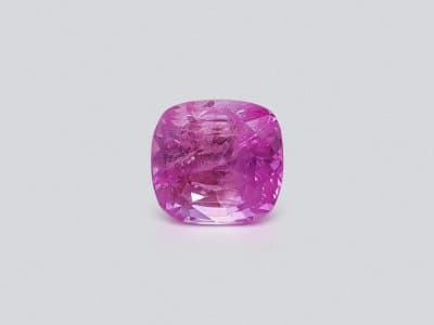 Vivid Red-Pink Mahenge spinel in cushion cut 4.12 carats, Tanzania ID 8907