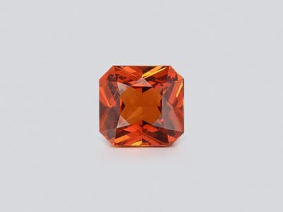 Garnet spessartine octagon cut 3.37 carats, Tanzania ID 11866