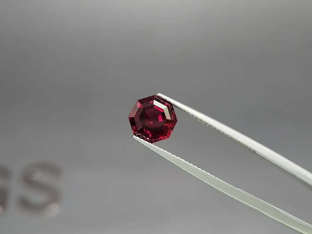 Garnet hexagon cut 3.37 carats, Tanzania ID 11864