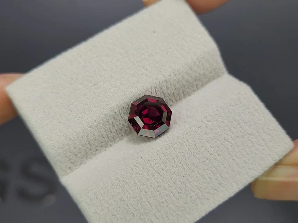 Garnet hexagon cut 3.37 carats, Tanzania ID 11864