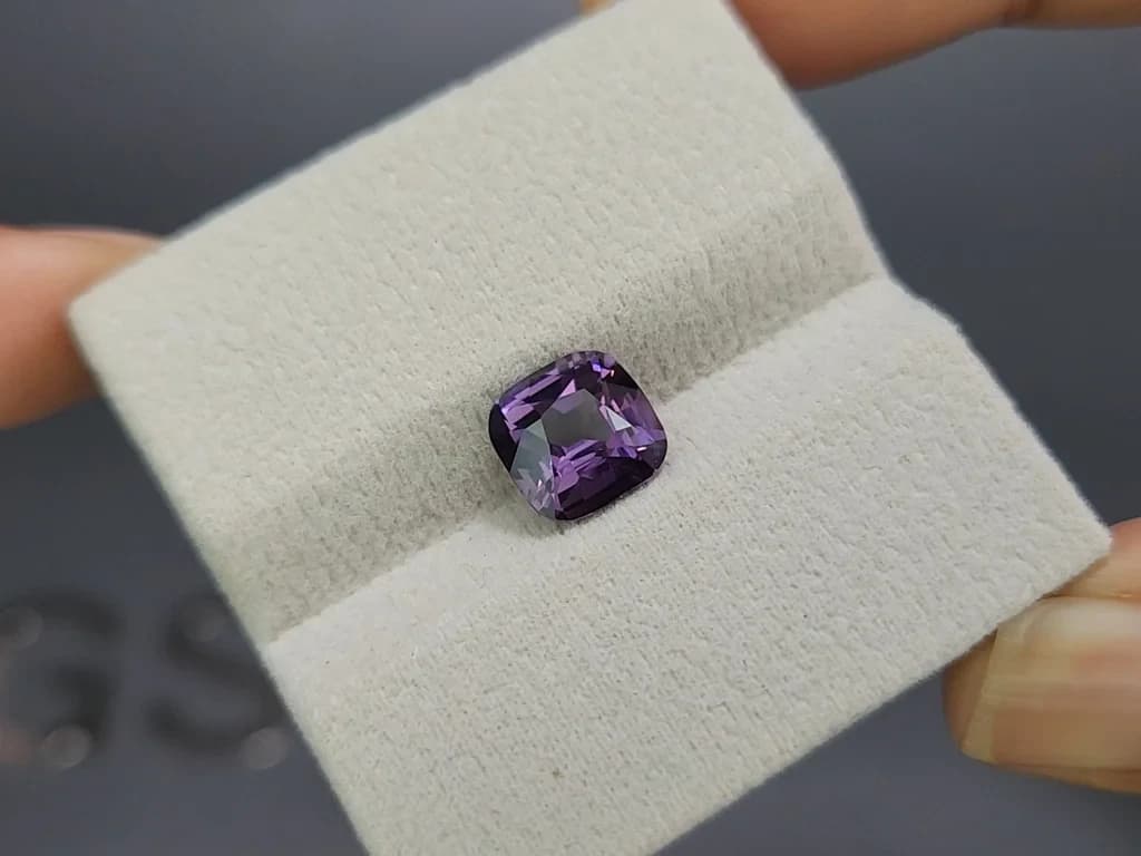 Purple spinel cushion cut 3.51carats, Tanzania ID 11867