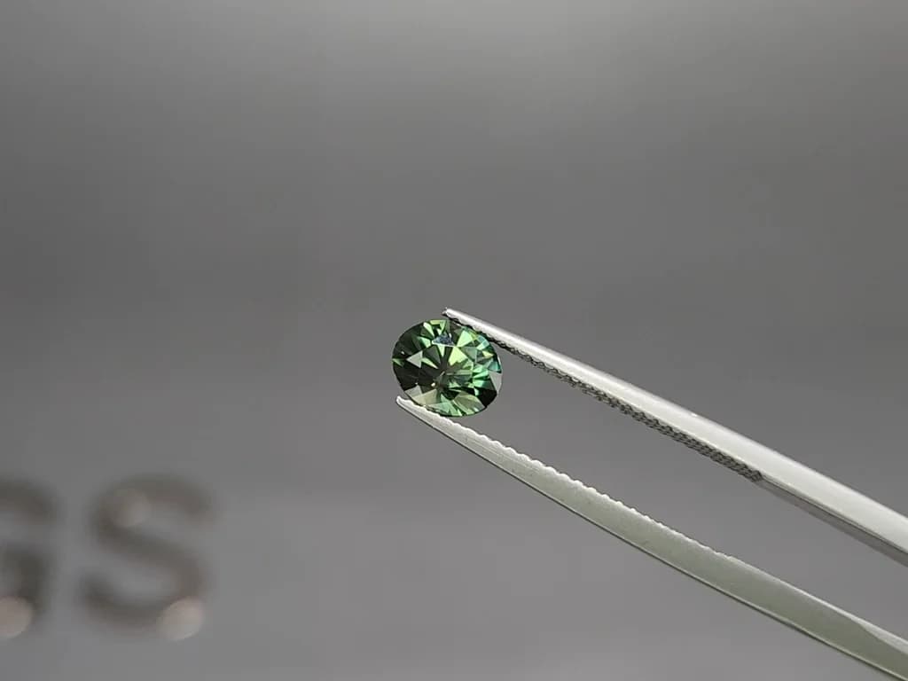 Unheated Teal sapphire oval cut 1.30 carats, Madagascar ID 11872