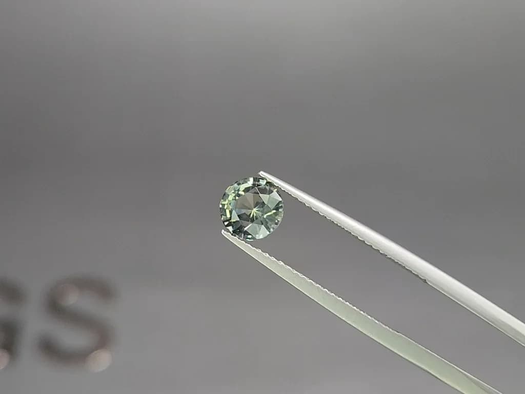 Unheated Teal sapphire round cut 1.62 carats, Madagascar ID 11873