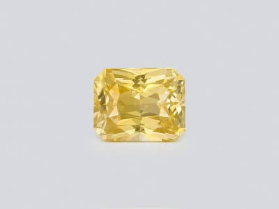 Yellow sapphire radiant cut 1.69 carats, Sri Lanka ID 11876
