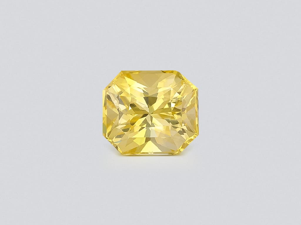 Yellow sapphire radiant cut 1.69 carats, Sri Lanka ID 11876