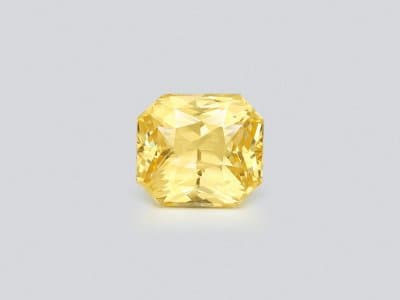 Unheated yellow sapphire octagon cut 3.18 carats, Sri Lanka ID 11910