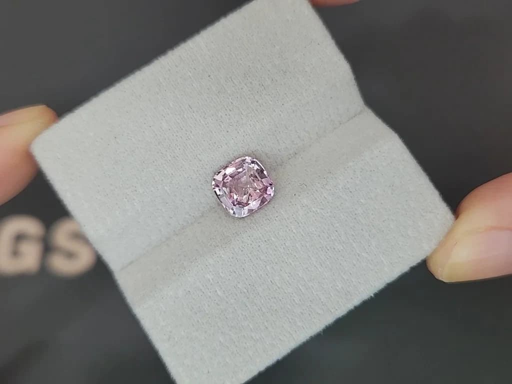 Unheated sapphire soft pink cushion cut 2.08 carats, Sri Lanka ID 11888