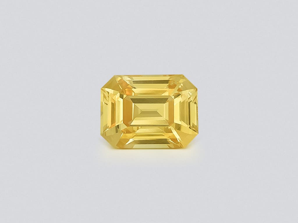 Sapphire Vivid Yellow octagon cut 1.52 carats Sri Lanka ID 12388