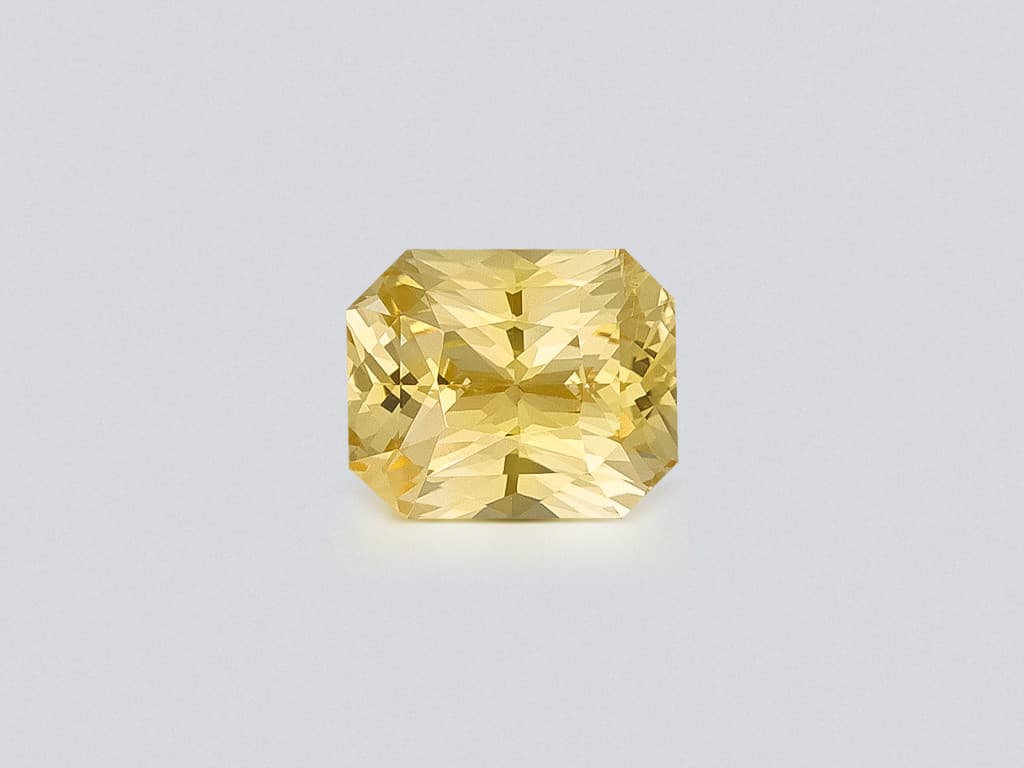 Unheated yellow sapphire radiant cut 2.00 carats, Sri Lanka ID 12389