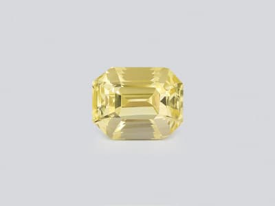 Unheated yellow sapphire octagon cut 3.18 carats, Sri Lanka ID 11910