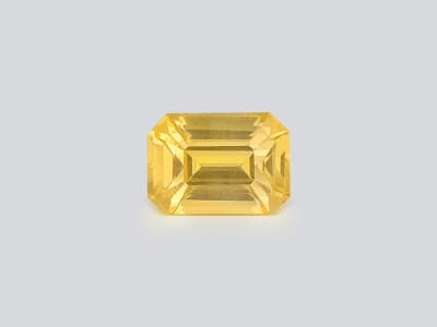 Sapphire Vivid Yellow octagon cut 1.05 carats, Sri Lanka ID 12393