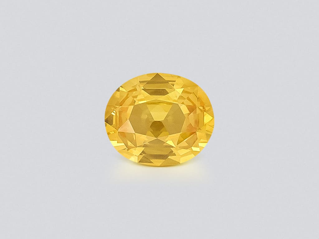 Sapphire Vivid Yellow oval cut 1.20 carats, Sri Lanka ID 12392