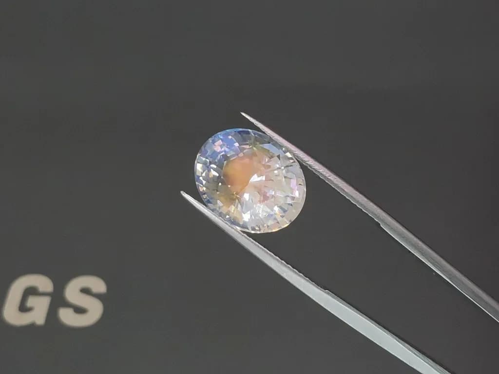 Rainbow moonstone in oval cut 7.81 carats, Madagascar ID 12294