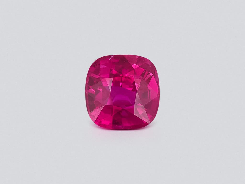 Unheated ruby Pigeon’s Blood cushion cut 2.01 carats, Mozambique ID 11898