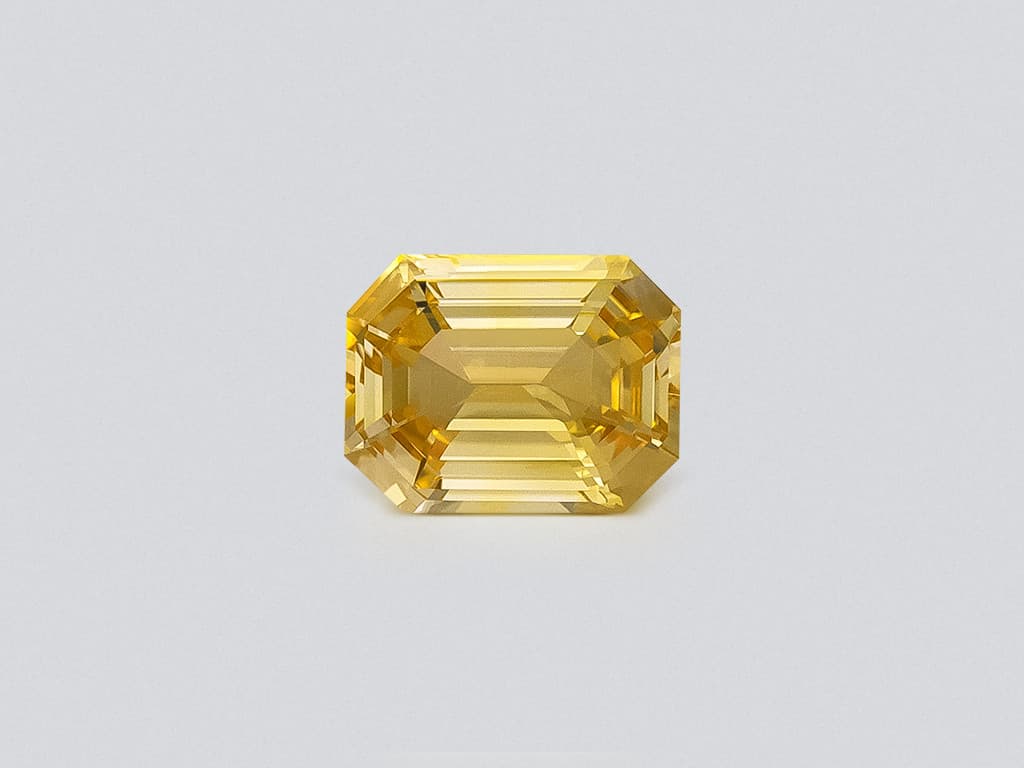 Sapphire Vivid Yellow octagon cut 1.55 carats, Sri Lanka ID 12398