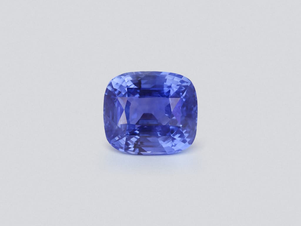 Unheated Cornflower Blue sapphire in cushion cut 7.05 carats, Sri Lanka ID 10798