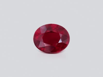 Unheated ruby Pigeon’s blood oval cut 2.50 carats, Mozambique ID 11902